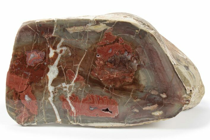 Polished Devil's Red Agate - TeePee Canyon, South Dakota #246326